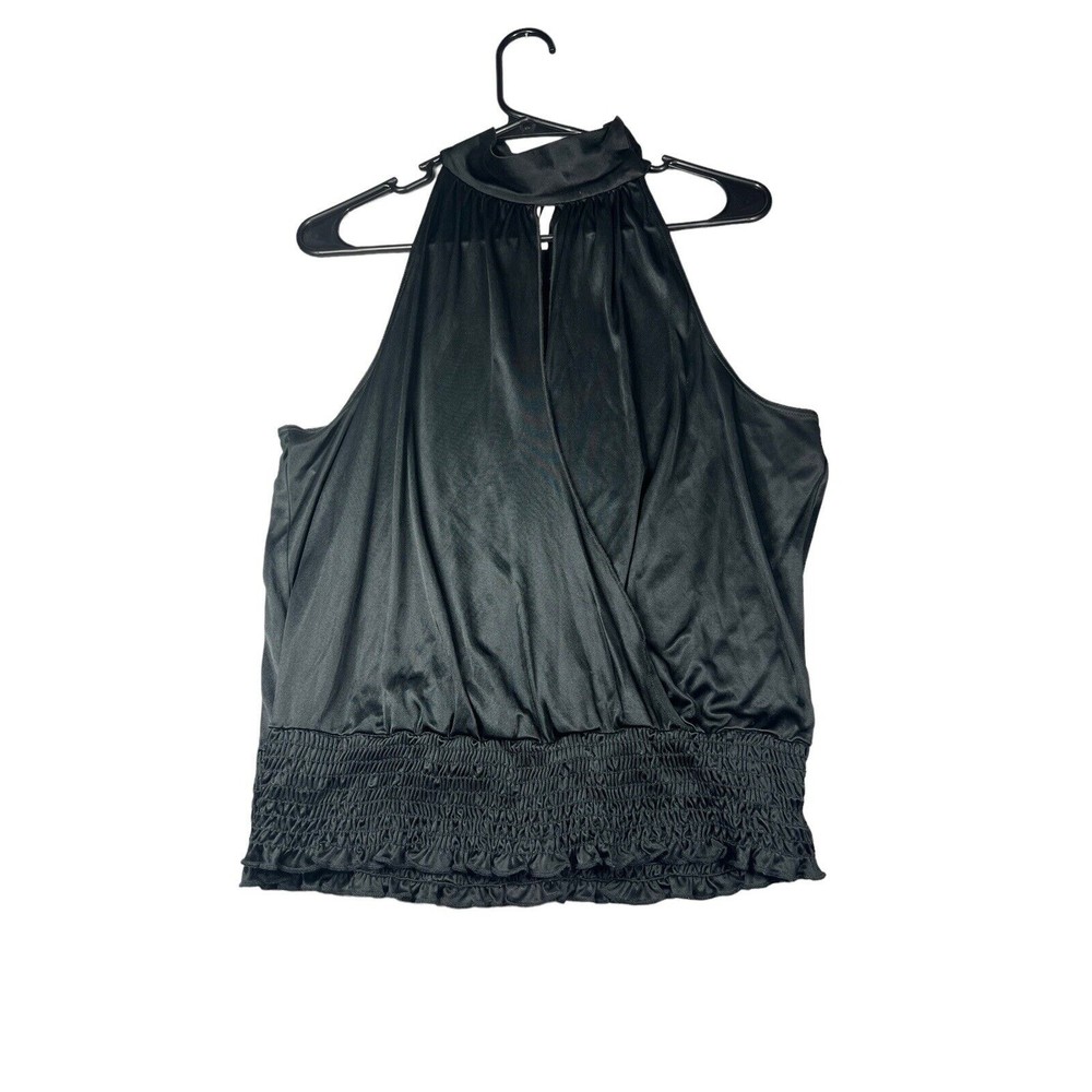 BEBE Womens‎ Black Sleeveless Top Size Small Y2k